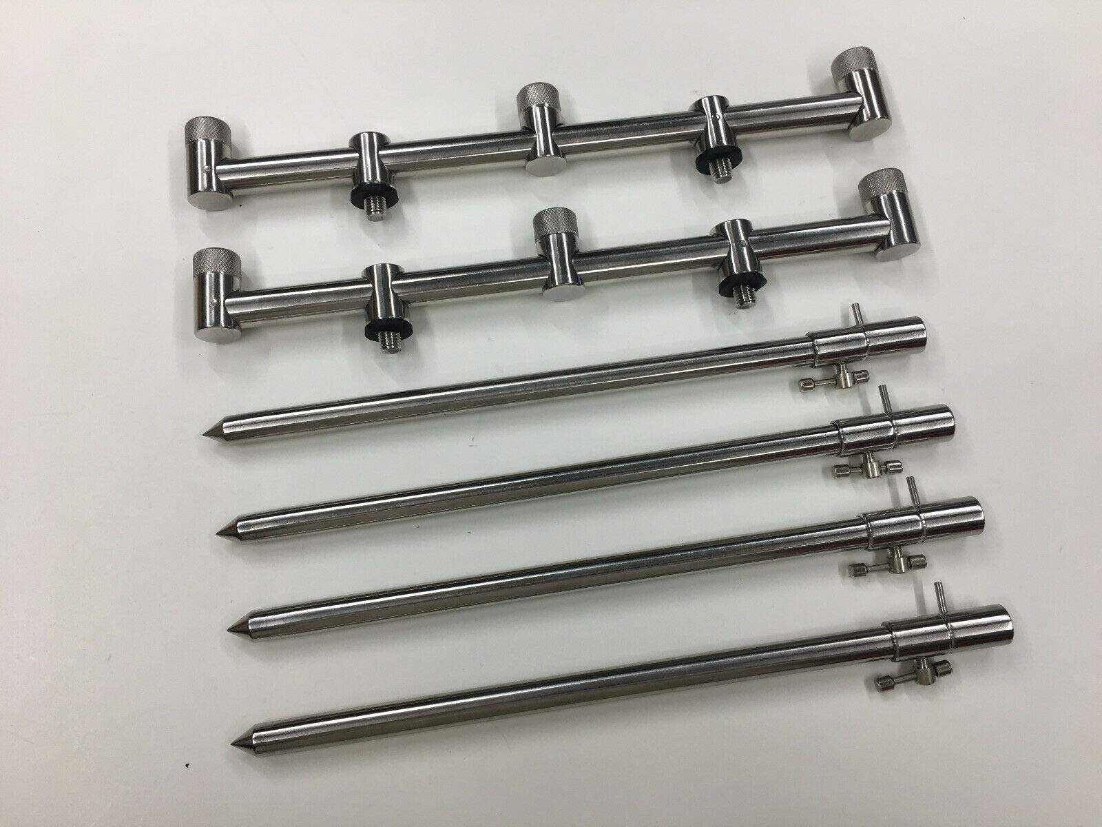 TMC 2 x 3 Rod stainless steel Buzz Bars & 4 x 30-50 cm cam lock bank sticks.