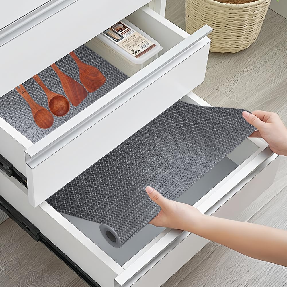 Tappetino antiscivolo impermeabile 30 x 500 cm per cassetti cucina e scaffali