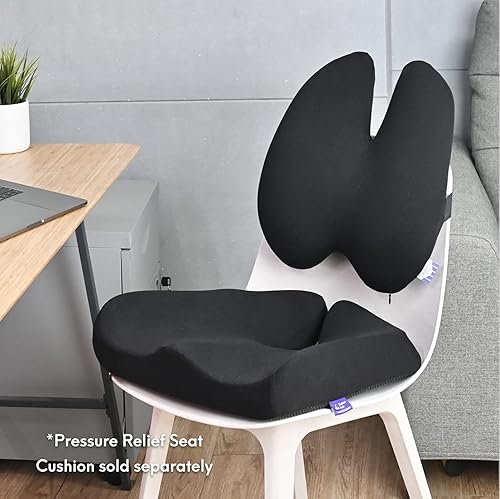 Vista 6 de C CUSHION LAB Almohada lumbar extra densa – Soporte de espalda firme ergonómico patentado multiregión para aliviar el dolor de espalda baja – Cojín