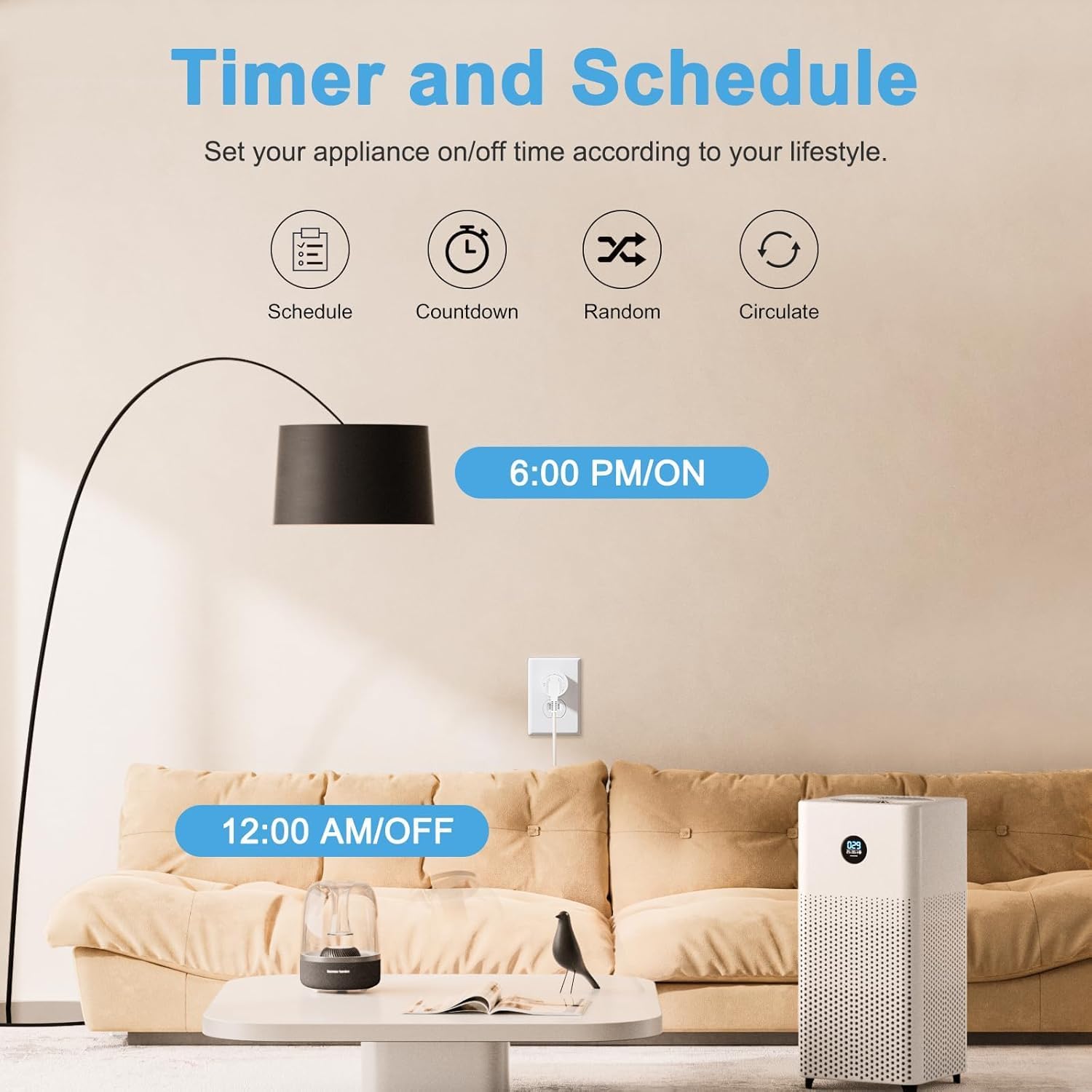 EIGHTREE Matter Smart Plug, Homekit Supported, Hub Required, Smart Plugs That Work with Alexa, Siri & Google Home, WiFi Plug with Remote Control, Timer & Schedule, Matter Smart Home 2.4GHz Wi-Fi Only 9 71kyAsQqFLL. AC SL1500