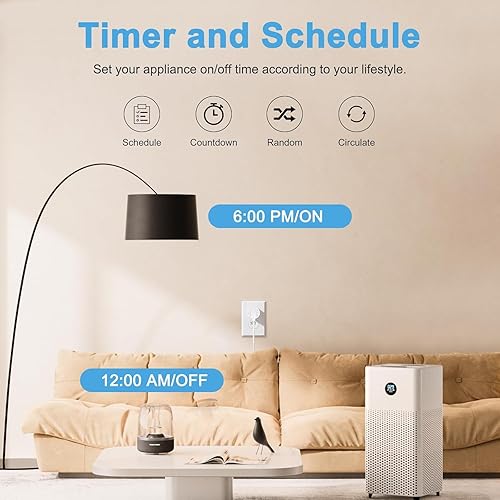 Miniatura 8 de EIGHTREE Enchufe inteligente Matter, compatible con Homekit, requiere hub, enchufes inteligentes que funcionan con Alexa, Siri y Google Home,