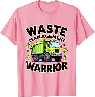 Waste Management Warrior Trash Truck Design T-Shirt