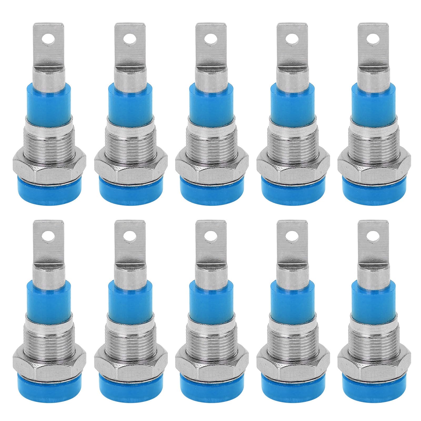 CEMYDEYO 4 mm vergulde banaanbus, 10 stuks geïsoleerde bus-extender