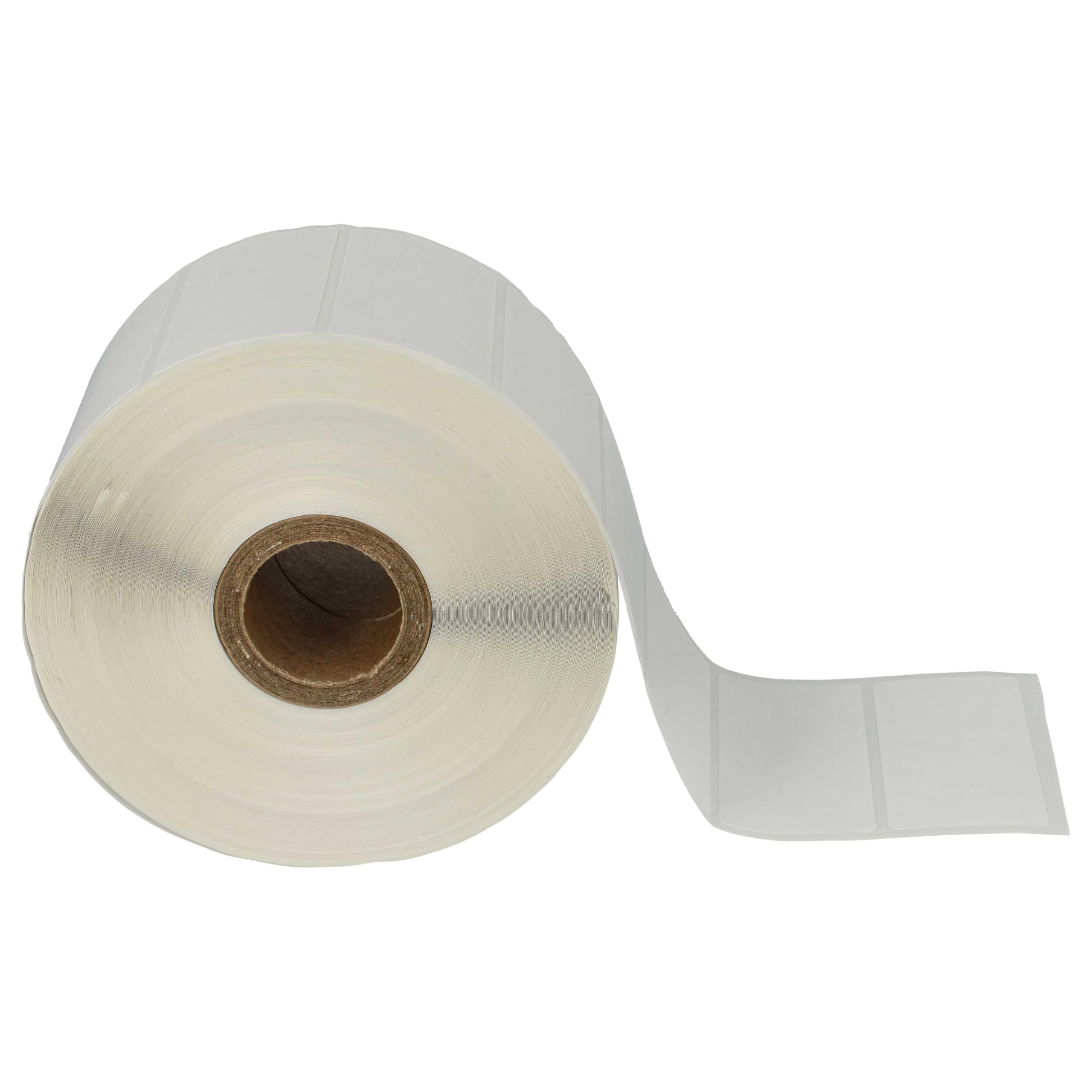 vhbw 10x rotolo etichette 51mm x 26mm (1552 etichette) compatibile con Brother TD-2130, TD-4100N, TD-4100, TD-4000, TD-2130N etichettatrice