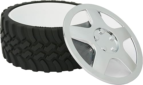 Knobby Tread - Plato de goma para caramelos, palomitas de maíz y helado para entusiastas del motor, oficina, cueva de hombre, taller, uso doméstico