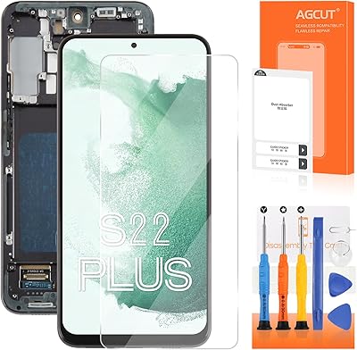 INCELL for Samsung Galaxy S22 Plus Screen Replacement for Samsung S22 Plus 5G LCD Display SM-S906B SM-S906U SM-S906W LCD Digitizer Screen Touch Assembly with Frame