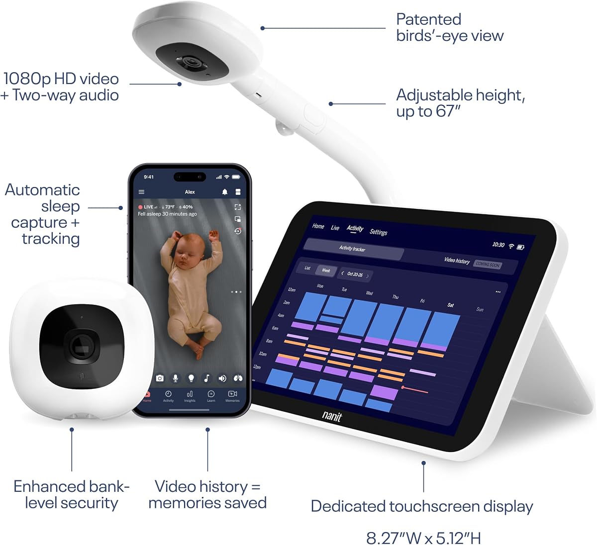 Smart Baby Monitor + Floor Stand view 2