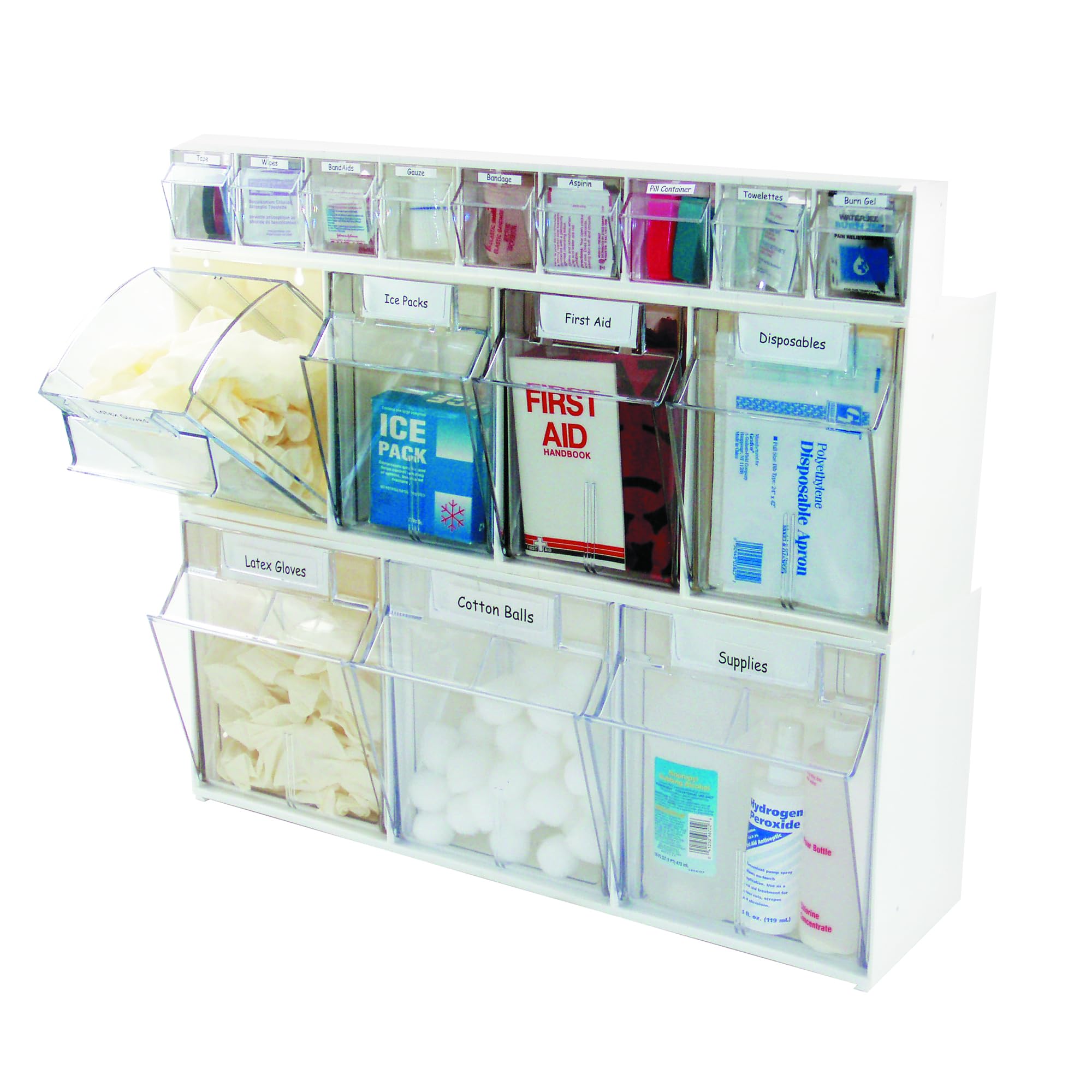 Amazon.com : Deflecto Tilt Bins, Interlocking 3-Bins, 24