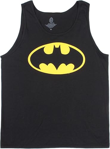 Miniatura 3 de DC Comics Camiseta sin mangas con logotipo básico de Batman para hombre