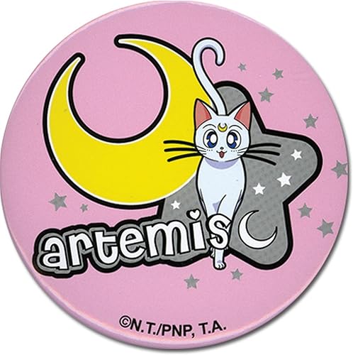 Great Eastern Entertainment Sailor Moon Artemis botón, 1.25"