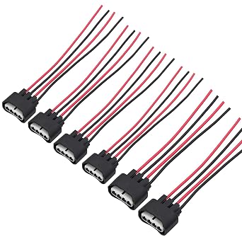6 Packs Ignition Coil Connector Compatible with Toyota Scion Pontiac Chevy Compatible with Lexus Ignition Coil Connector Plug Harness L4 2.4L Scion Coil Connectors