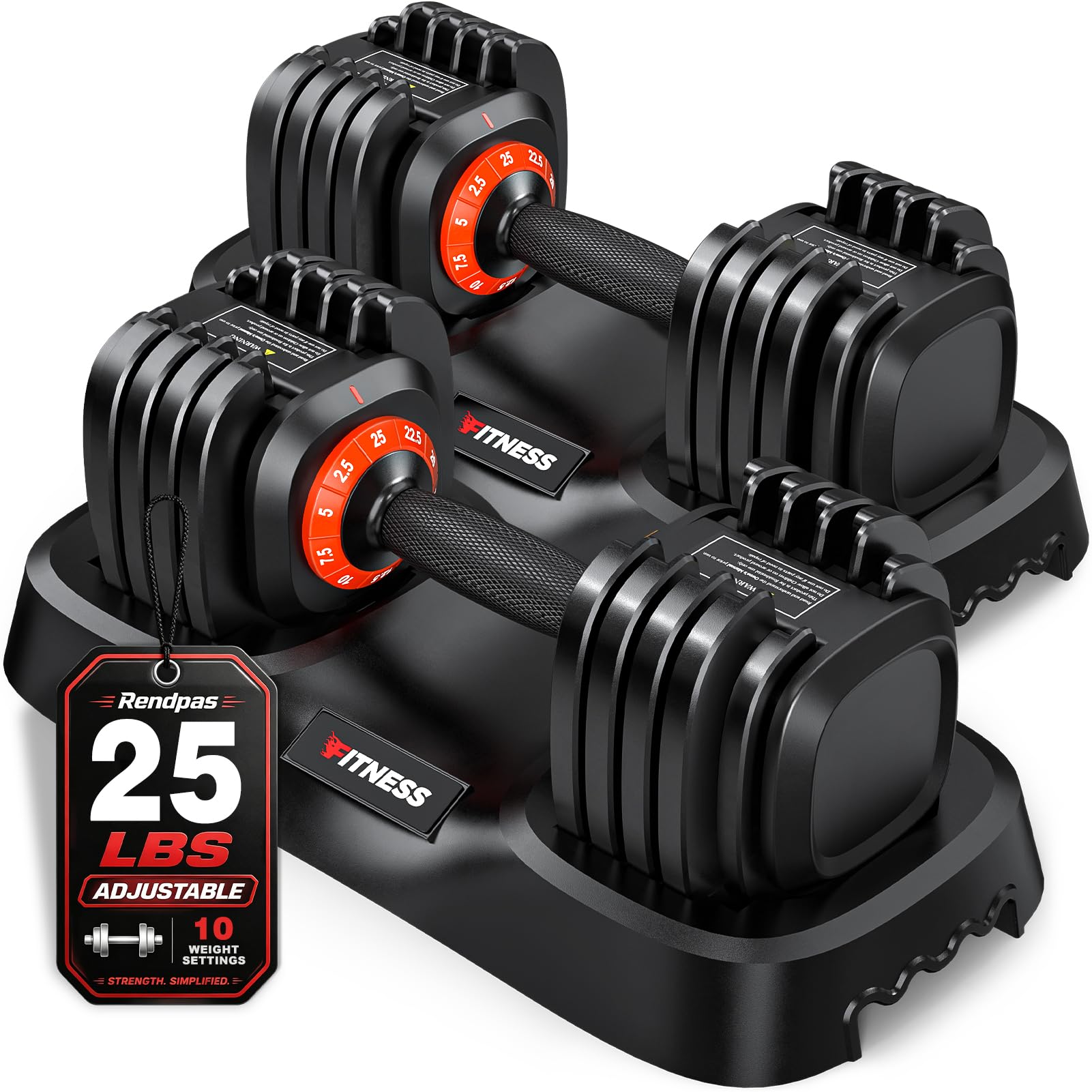 Rendpas Adjustable Dumbbell Set
