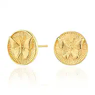 BENEIGE Gold Stud Earrings for Women Dainty 14K Gold Plated Snake Studs Earrings Handmade Hypoallergenic Minimalist Jewelry for Women