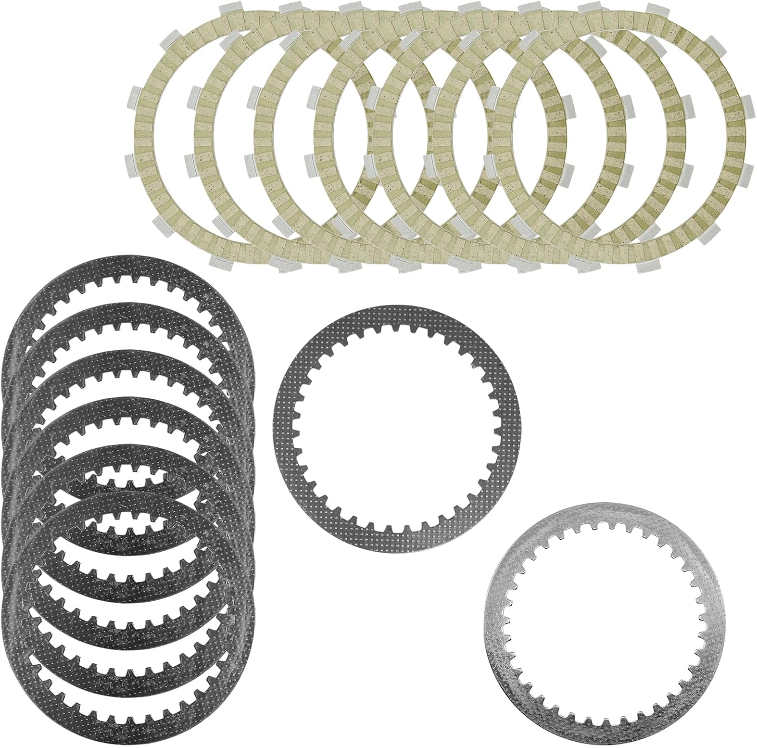 Replacement For Clutch Friction and Steel Plates Kit For Kawasaki Vulcan 1500 VN1500 1987-2008 Mod-C26C-60575