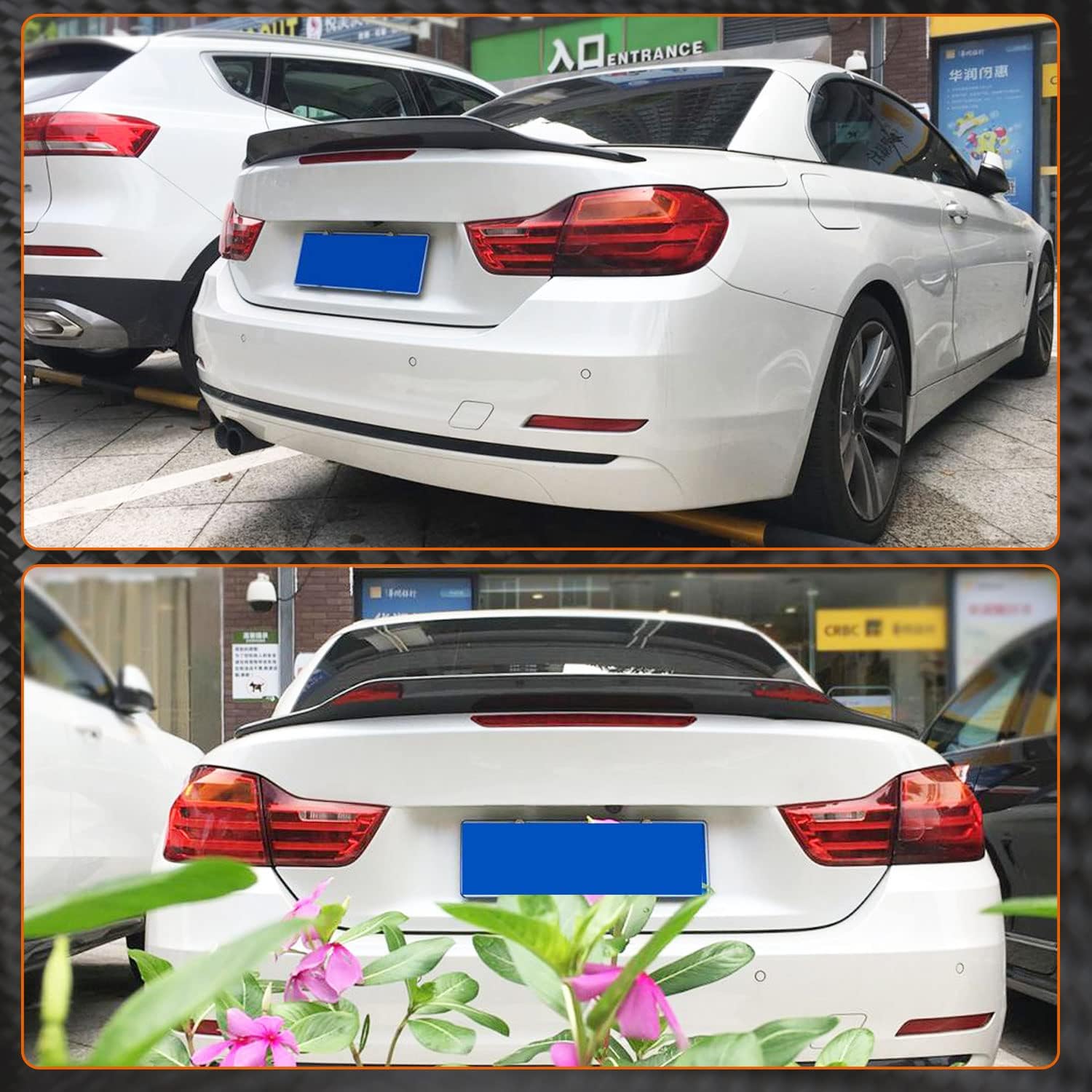 MCARCAR KIT Carbon Fiber Trunk Spoiler for BMW 4 Series F33 428i 435i 440i F83 M4 Convertible 2014-2020 Rear Boot Lid Highkick Wing Lip Factory Outlet
