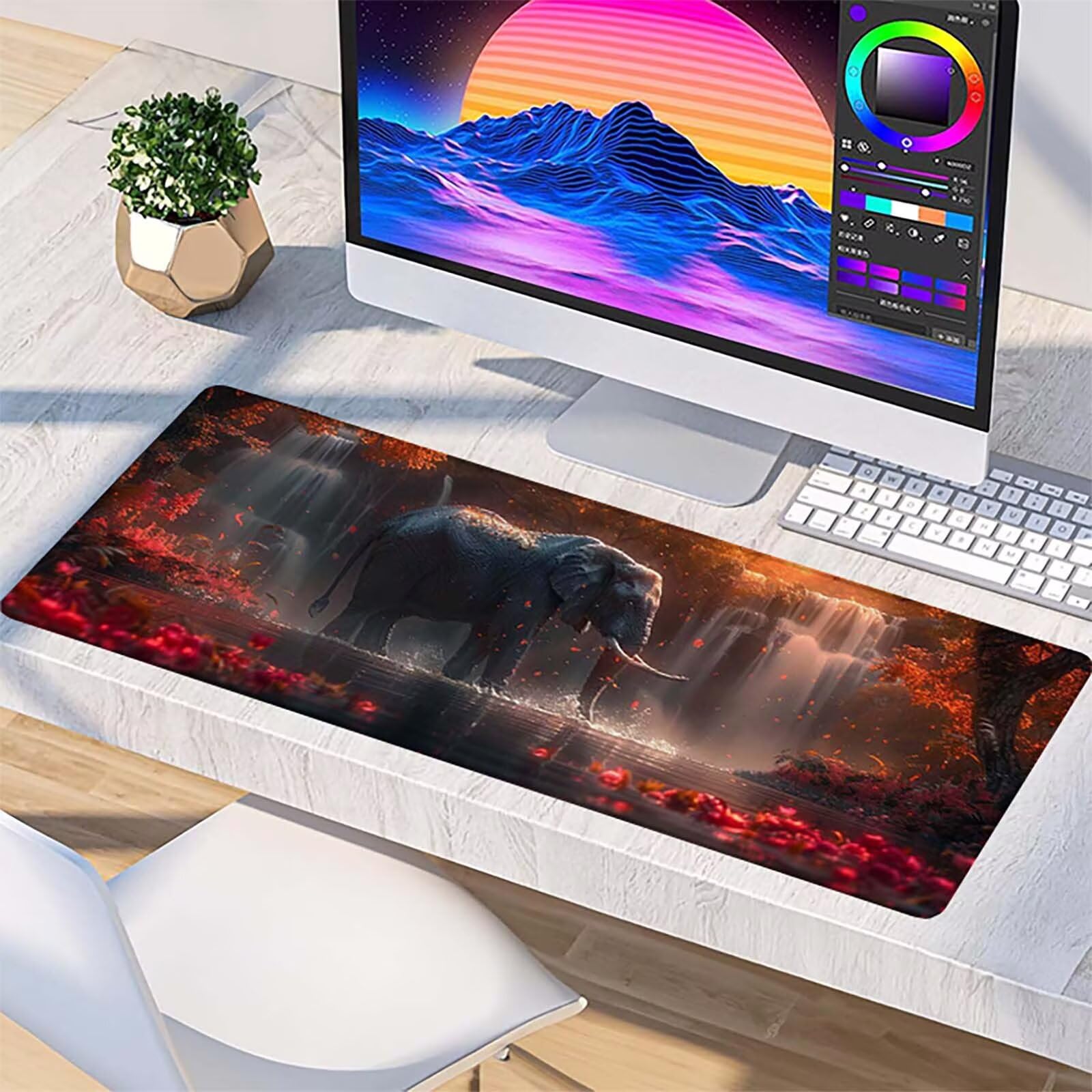 Podkładka pod mysz XXL 1600x800x3mm, zielona podkładka pod mysz do gier z antypoślizgową gumową powierzchnią, poprawia precyzję i szybkość, komputer dla gracza i akcesoria biurowe, prezent dla