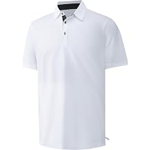 Mens Golf Shirt Short Sleeve Moisture Wicking Dry Fit Performance Solid Pique Collared Golf Polo Shirts for Men