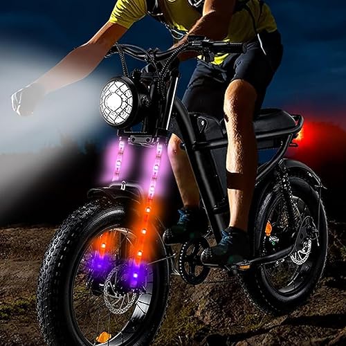 Miniatura 6 de Luces LED de bicicleta para montar de noche, se pueden recortar, impermeables, para niños, adultos, niños y niñas