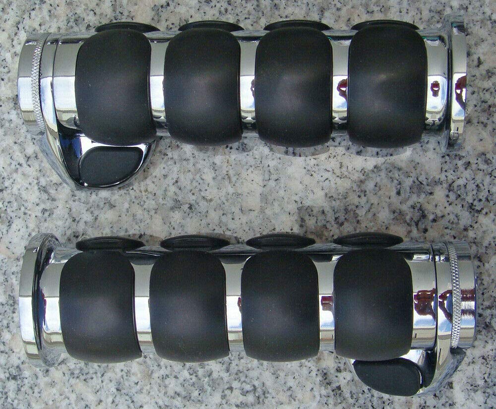 i5 Chrome Palm Rest Grips compatible with Honda Goldwing Gold Wing 1200 1500 1800