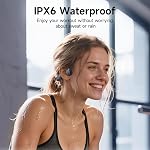IFECCO Bone Conduction Headphones Bluetooth 6.0 - IP67 Waterproof Bone Conduction Earbuds with Mic,Open Ear Wireless Sport Headphones for Cycling Running Hiking