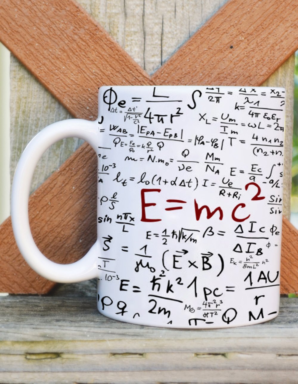Printed Coffee Mug 350-ml (Albert Einstein's Formula)