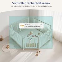 Jeeber 2K Baby Monitor 360° WiFi kamerás bébiőrző éjjellátóval és mozgásérzékeléssel 3