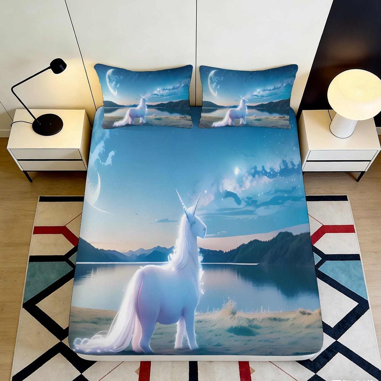 3D Printed Nutcracker Christmas Fitted Sheet Microfiber Deep Pocket Non-Slip Bedroom Bedding Xmas Pattern Mattress Fitted Cover for Adults Teens 120x200x25cm