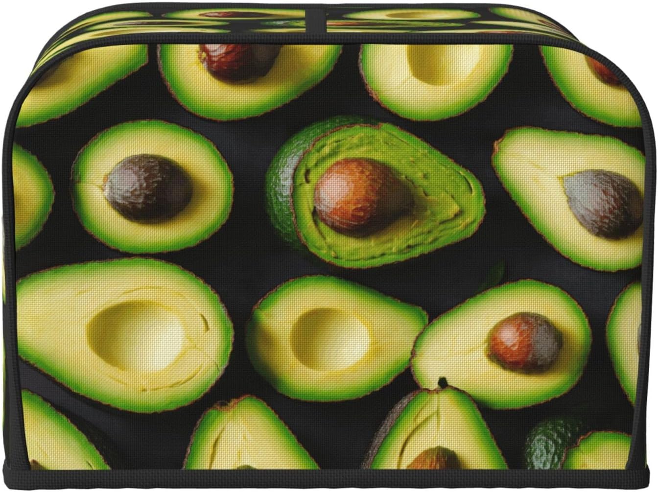 Avocado Pattern Print 4-Slice Toaster Cover Kitchen Appliance For Bread Home Protector Daily Usability image 2