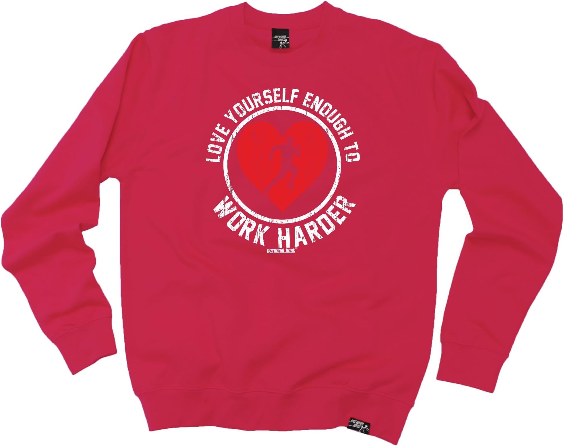 Running Training Premium Fitness Gym Fashion - Love Yourself Enough Work Harder Jogging t-shirt Tee Top Athletics clothing casual funny birthday present christmas sweatshirts t-jumper for men adults