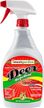 I Must Garden Deer Repellent Spice Scent Deer Spray for Gardens & Plants Natural Ingredients 32oz Ready to Use