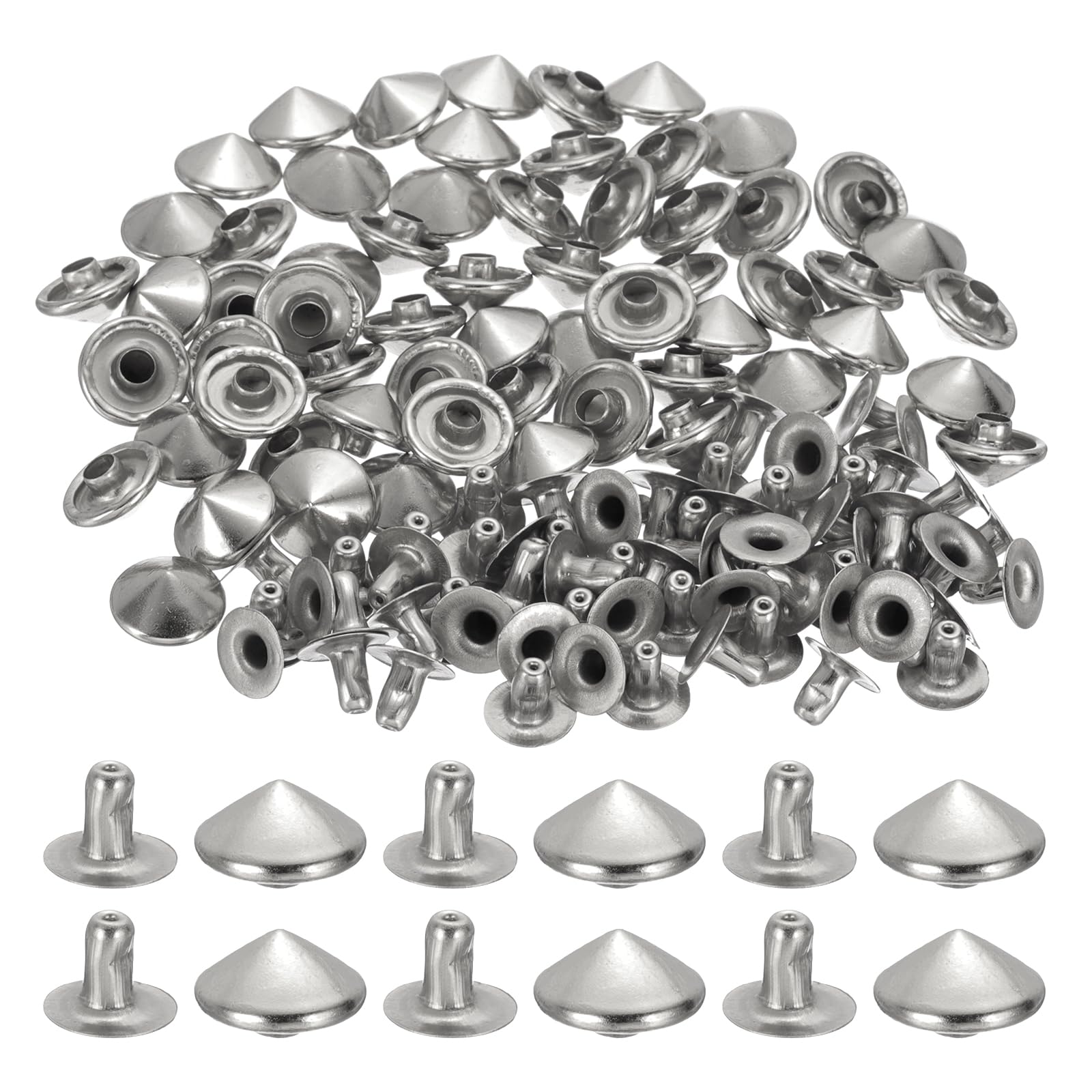 PATIKIL 10mm Spike Rivets
