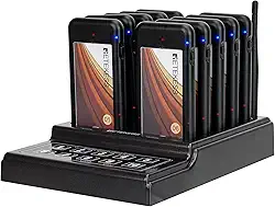 Retekess Sistema De Campainha Para Restaurante Td174, Pager Espera, Com Vibração, Piscante E Campainha, Lembrete Proximidade, 10 Pagers Food Truck, Creche Igreja