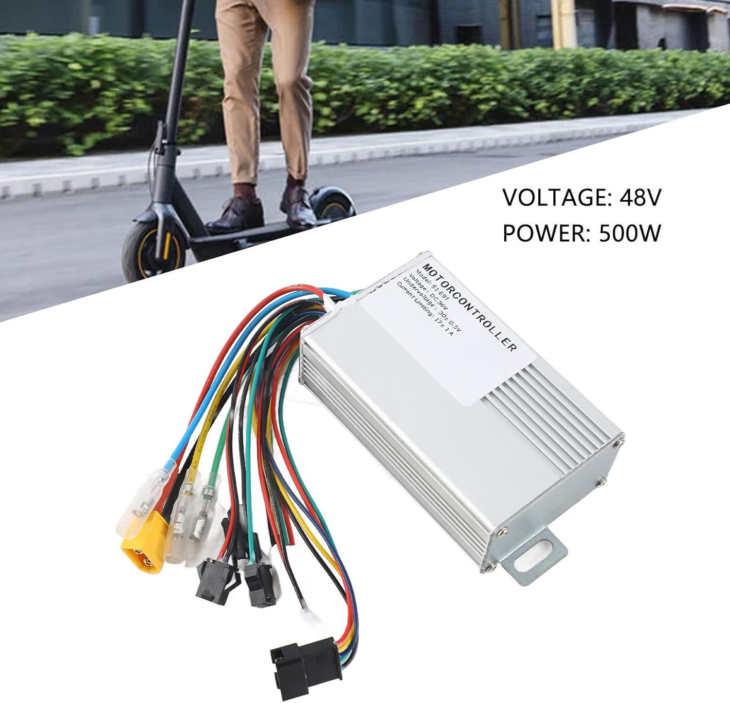 350W 36V Electric Scooter E9T Controller, Aluminum Alloy Electric Bike Motor Controller Electric Bike Controller