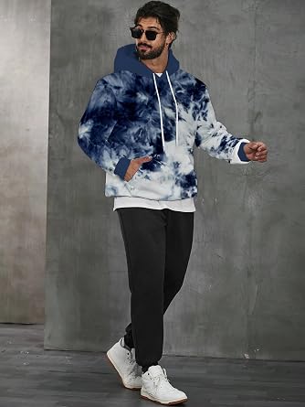 Mens Hoodie Lightweight Long Sleeve Sweatshirt Casual Pullover Tops Letter Print Hoodies Loose Fit Hoodie Sweatshirt