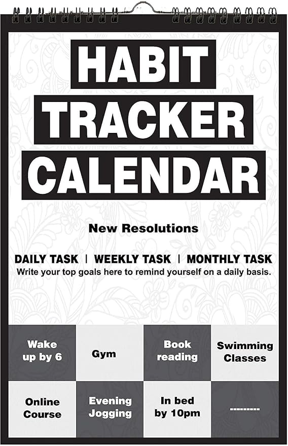 AccuPrints® Any Year Wall Calendar For Wall For Habit Planner Office Home Table Hanging Kids All Year Students School Gift Girls Room Living Room