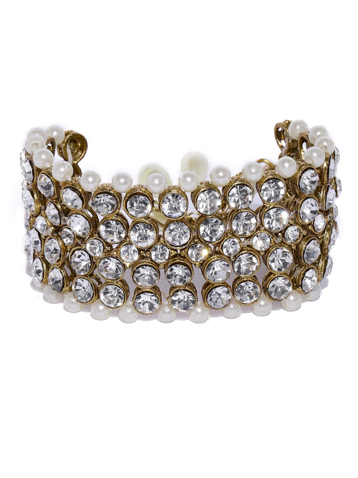 ZAVERI PEARLS Sparkling Austrian Diamonds Studded Traditional Bracelet For Women-ZPFK8508 (B07Q67GTGT) Amazon Price History, Amazon Price Tracker