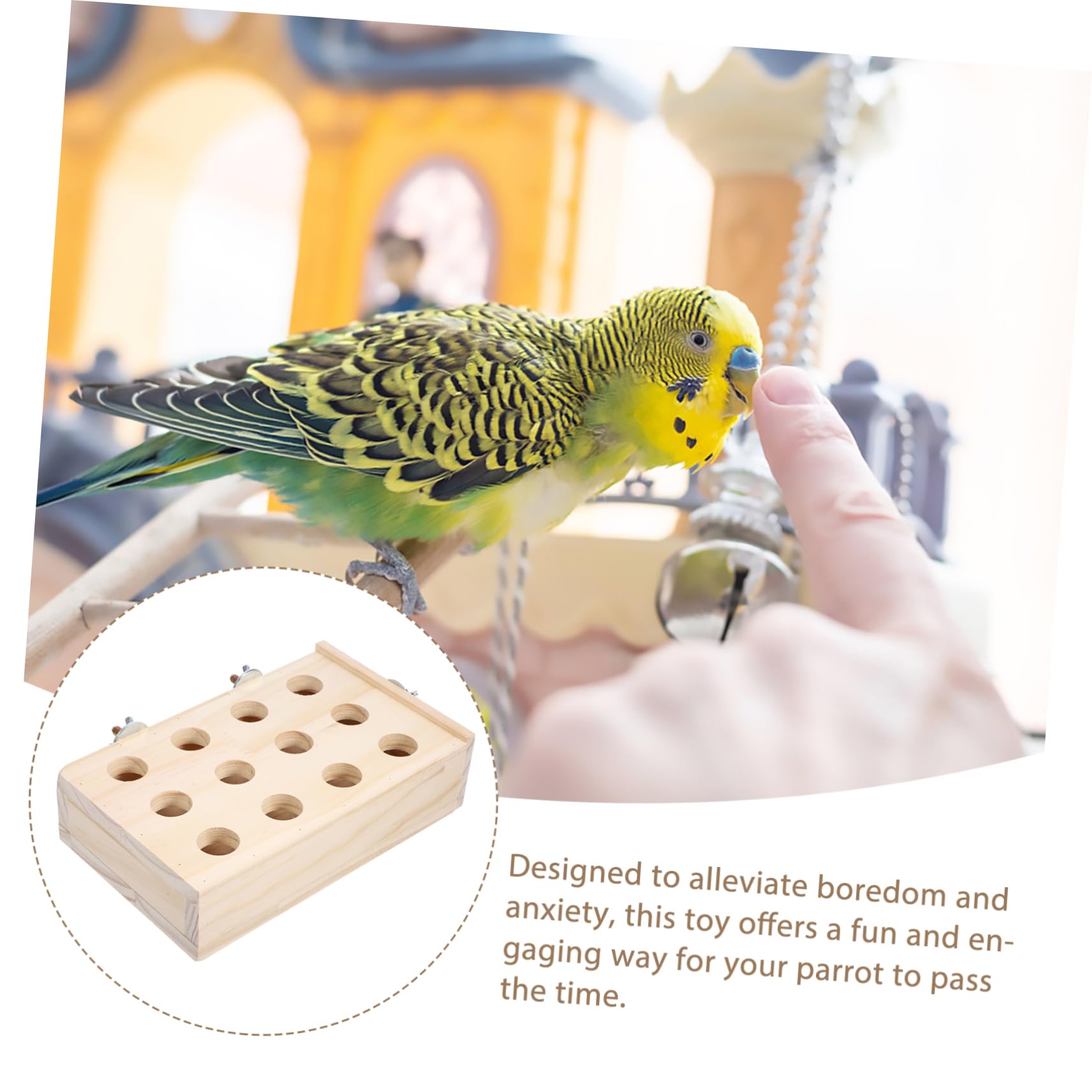 BESPORTBLE 4piezas Juguete para Loros Masticable Juguete De Forrajeo para Aves Entretenimiento y Ejercicio para Aves