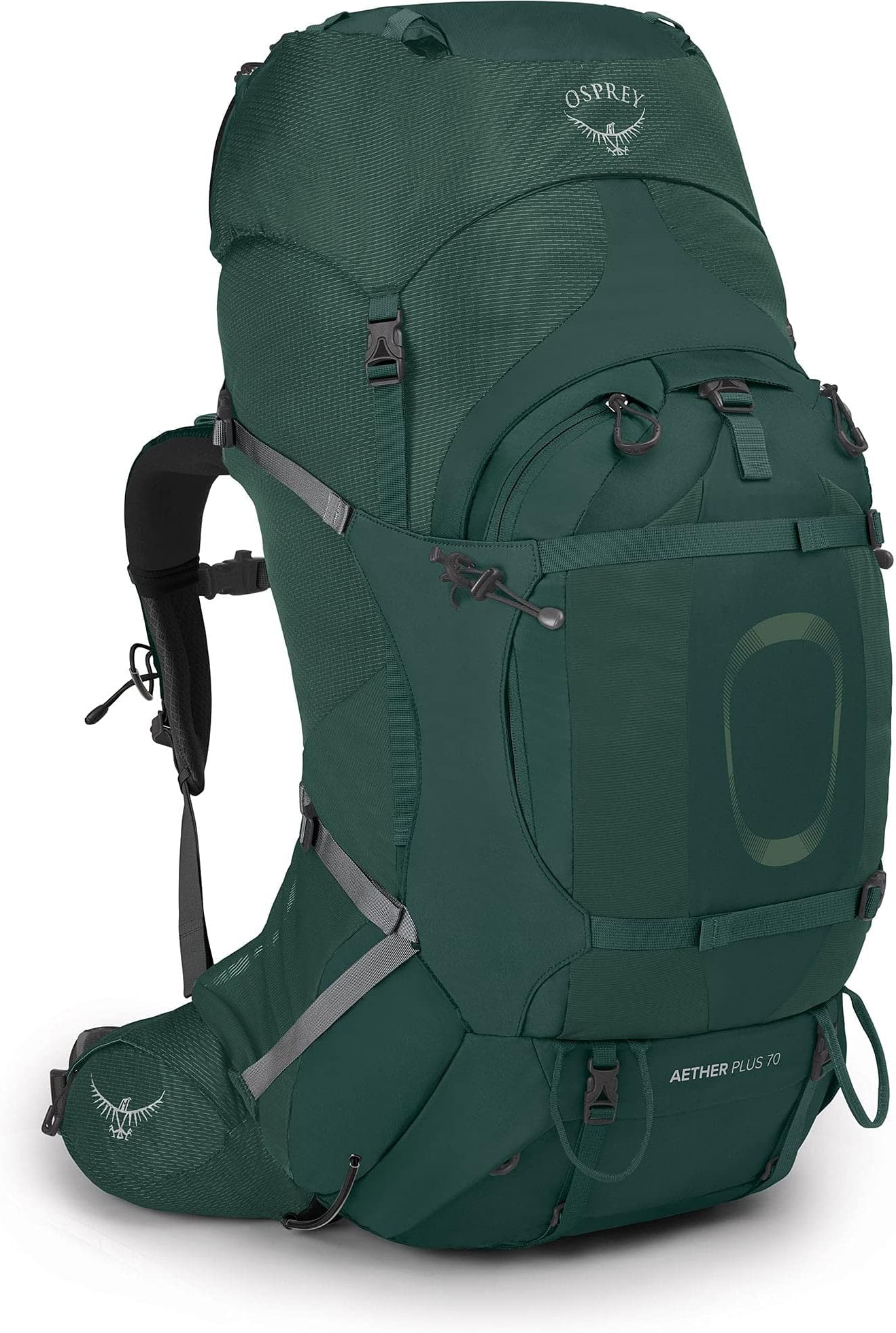 Aether Plus 70L Men's Backpacking Backpack, Axo Green, L/XL