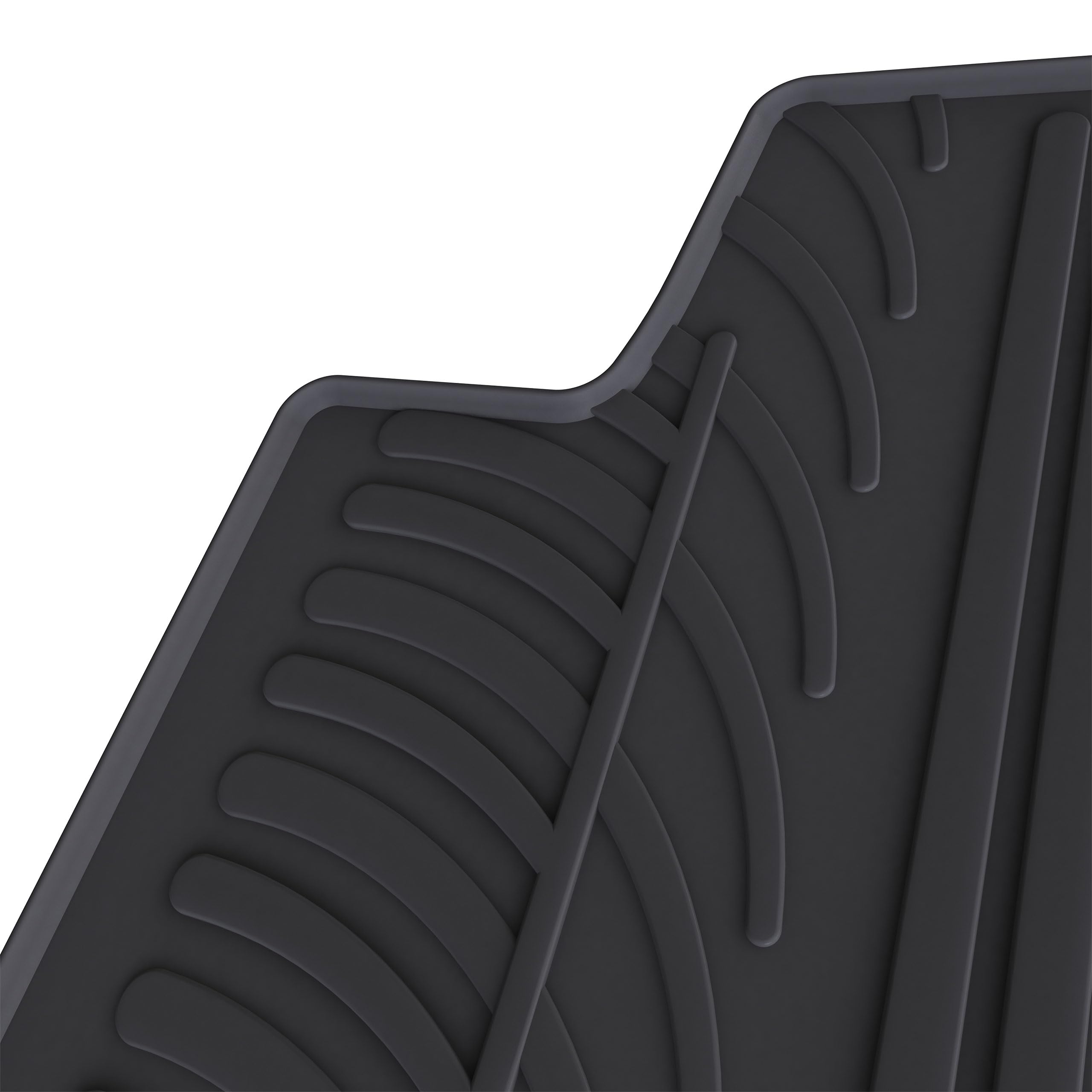 Travall Lot de tapis de sol pour Renault Symbioz (2024) - Accessoires d'intérieur - 100 % sur mesure - En caoutchouc antidérapant - Noir - Robuste et facile d'entretien