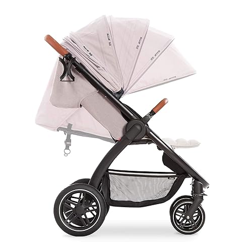 Miniatura 8 de Hauck Uptown - Cochecito de lujo plegable compacto con una sola mano, totalmente reclinable, altura ajustable, soporte para tazas, hasta 55 libras.