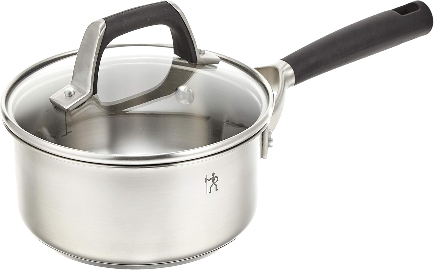 Henckels 40585-160 Non-Stick HI Style Basic Single Handle Pot, 6.3 inches (16 cm), 1.5 L), Stainless Steel Saucepan, Induction Compatible, Silver