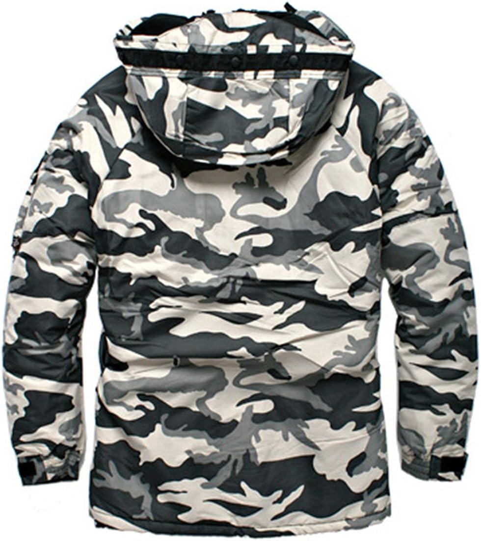 South Play Mens Premium Waterproof Ski Snowboard Wear Jacket Jumper Collection Camo Blue