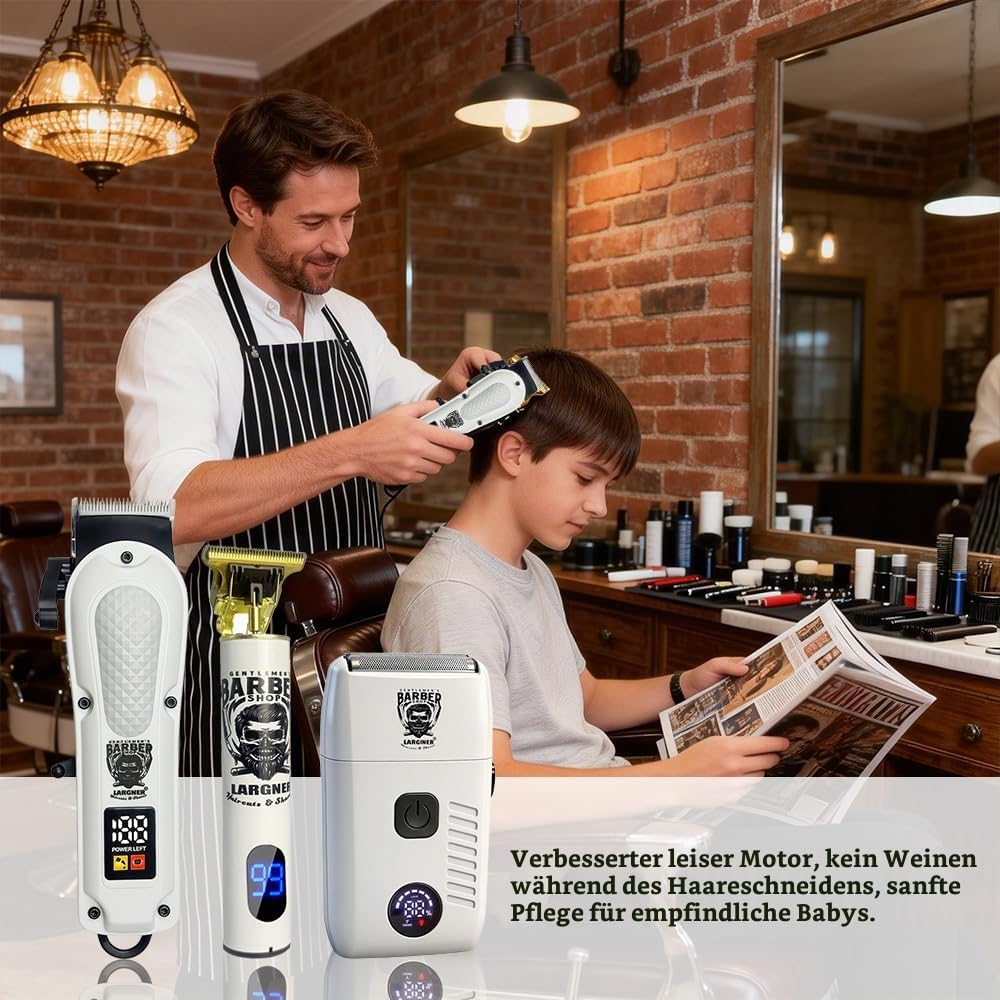 Haarschneidemaschine für Männer, schnurlose professionelle Haarschneidemaschine, elektrischer Haarschneider, wiederaufladbarer Bartschneider, Friseurschneider, elektrischer Rasierer, Geschenke für