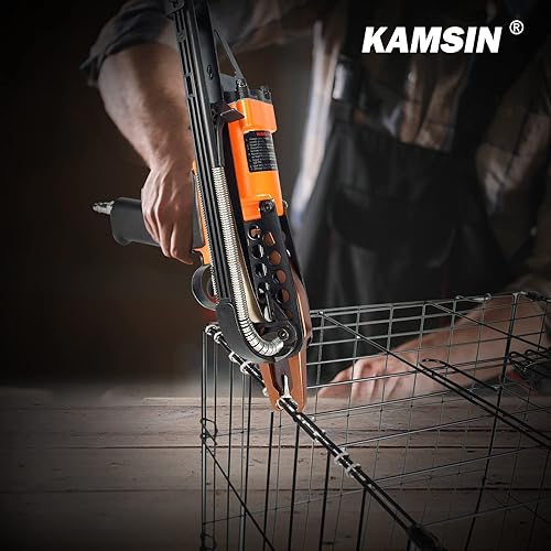 Miniatura 2 de K-SC7E - Pistola neumática de anillo de cerdo de calibre 15, corona de 34 pulgadas, 0.276 in a 0.315 in de diámetro de cierre con nariz larga,