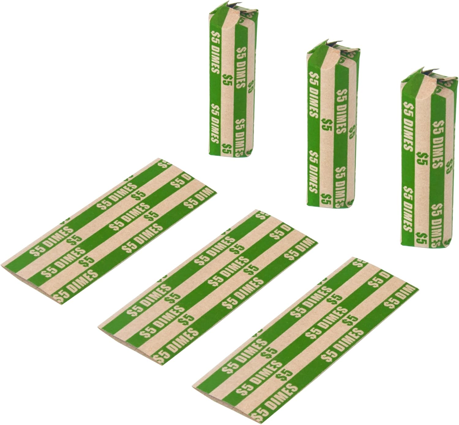 L LIKED 100개 번들 플랫 스트라이프 코인 래퍼 (100개 - 100개)-Freehip.co.kr