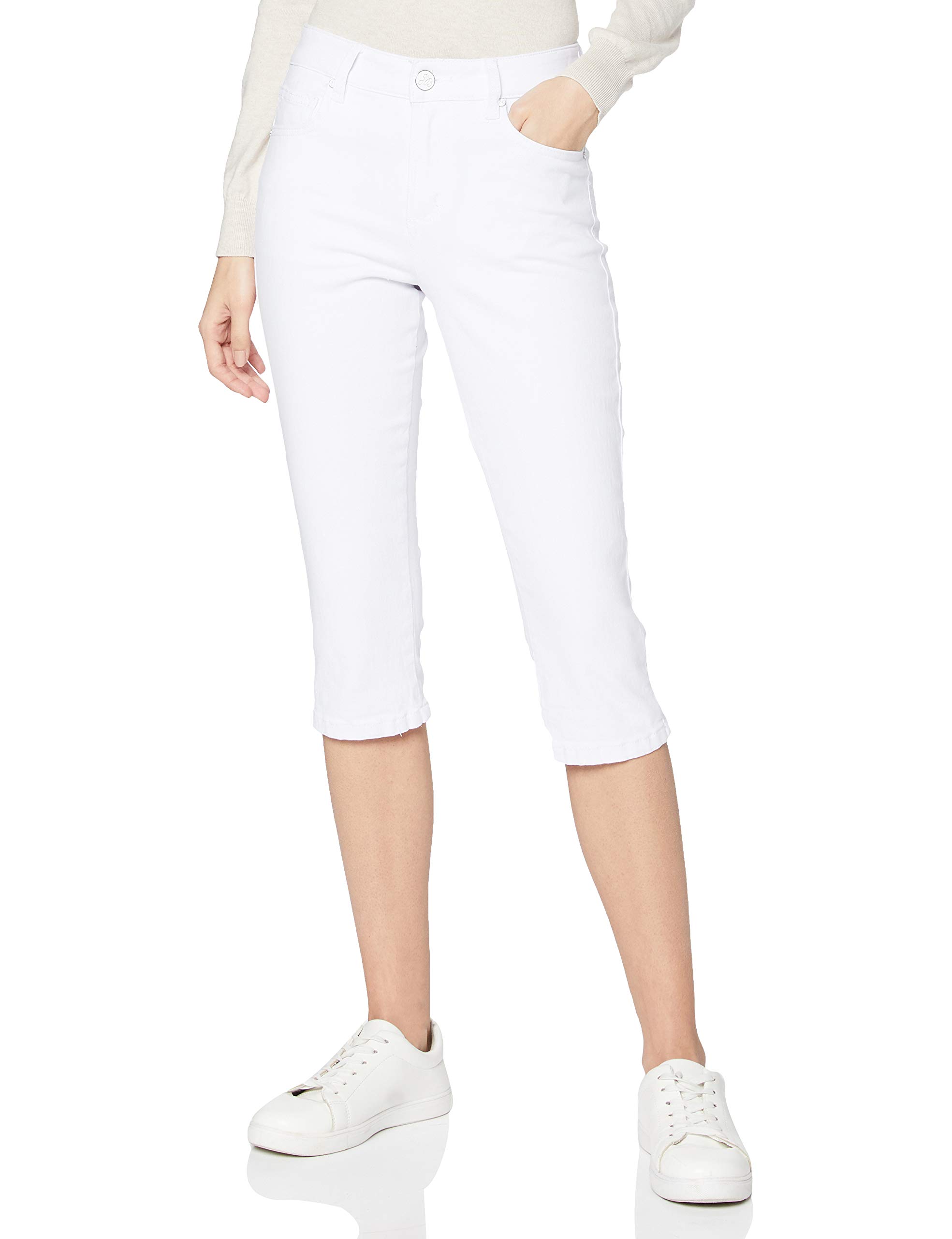 Joe Browns Women's Capri Casual Pants, A-white, 18 UK