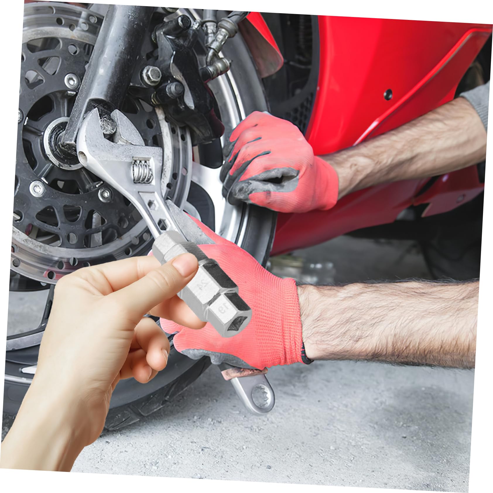 ABOOFAN 2pcs Disassembly Sleeve Motorcycle Axle Removal Tool Motorcycle Accessory Axle Tool Axle Removal Tool for Motorcycle Wheel Spindle Removal Tool Axle Removal Wrench 45 Steel