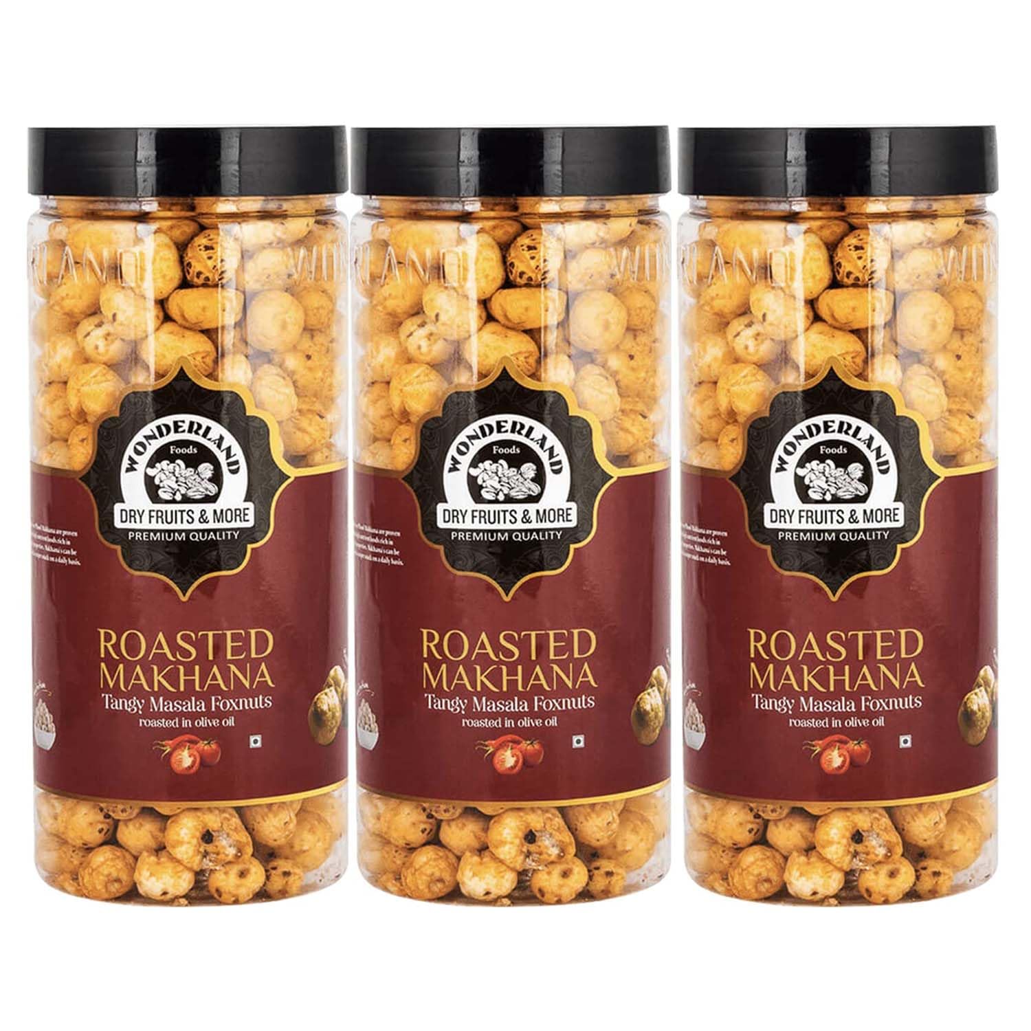 WONDERLAND FOODS Roasted & Flavoured Tangy Masala Makhana (Foxnut) 300g Jar (100gX3) (B079WVGT13) Amazon Price History, Amazon Price Tracker