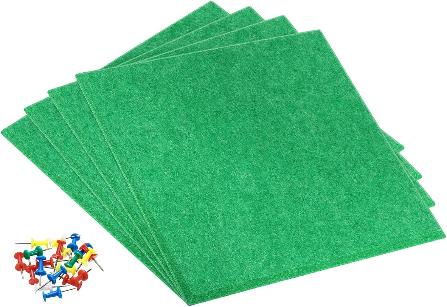 PATIKIL Felt Board Tiles, 4 Pack Self Adhesive Square Wall Bulletin Pin