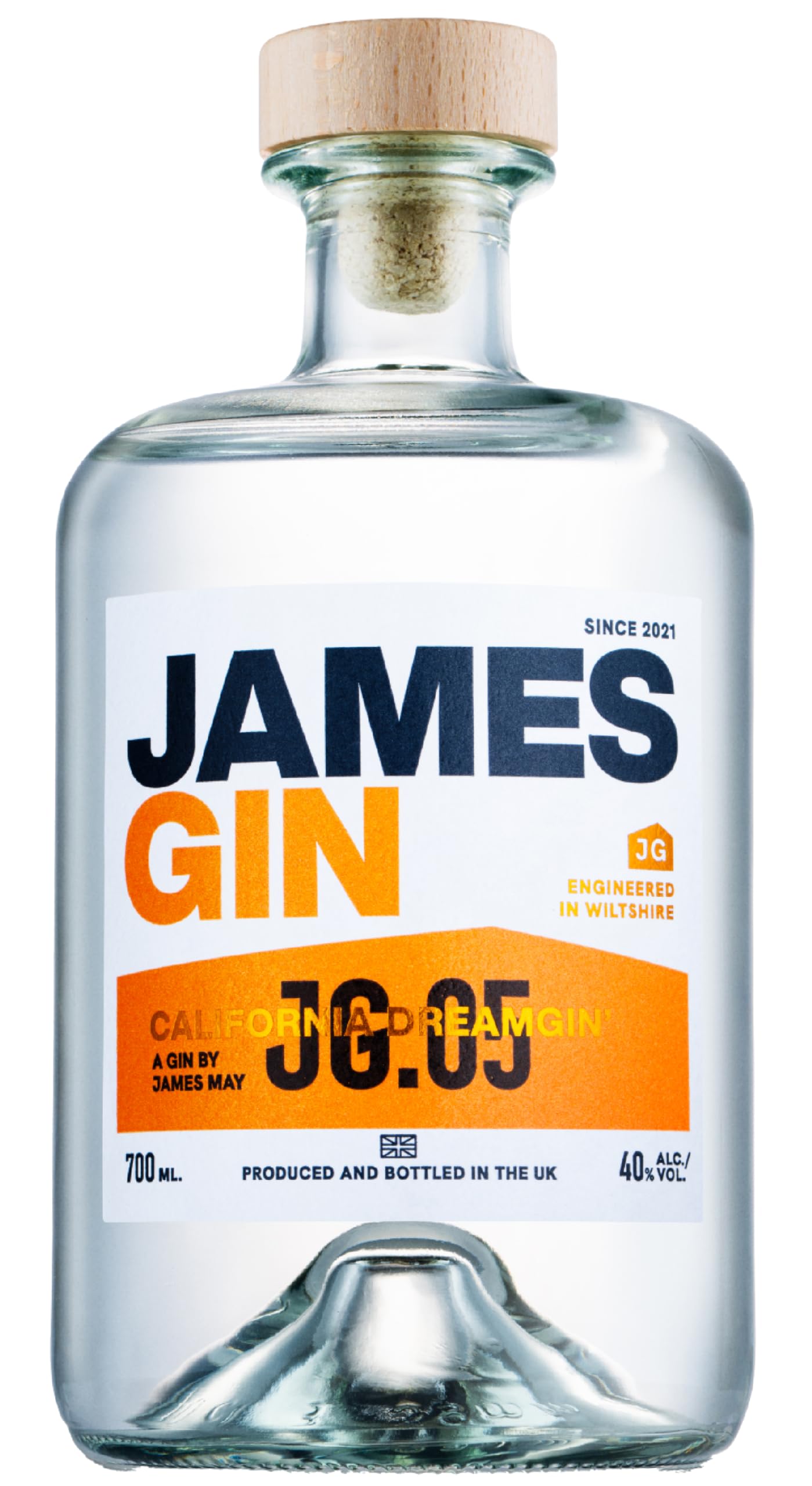 James Gin California Dreamgin’ | 40% ABV | 700ml | Distilled in the UK | Award Winning Gin by James May